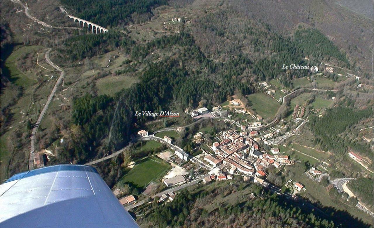 Chateau Du Mazel Panzió Alzon Kültér fotó